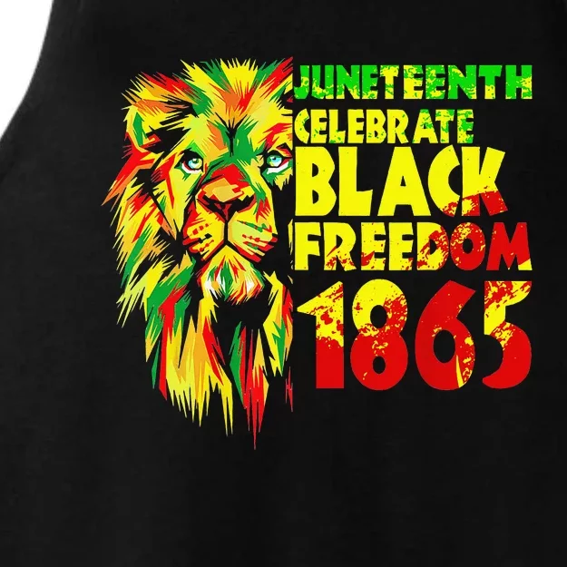 1865 Juneteenth flag with Emancipation Day is great Ladies Tri-Blend Wicking Tank