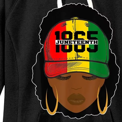 1865 Juneteenth Female Black History Month Women's Fleece Hoodie