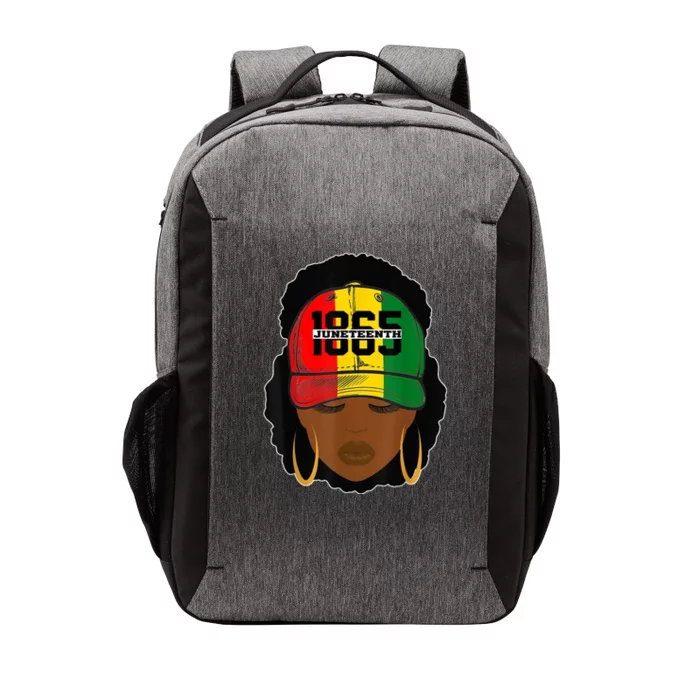 1865 Juneteenth Female Black History Month Vector Backpack