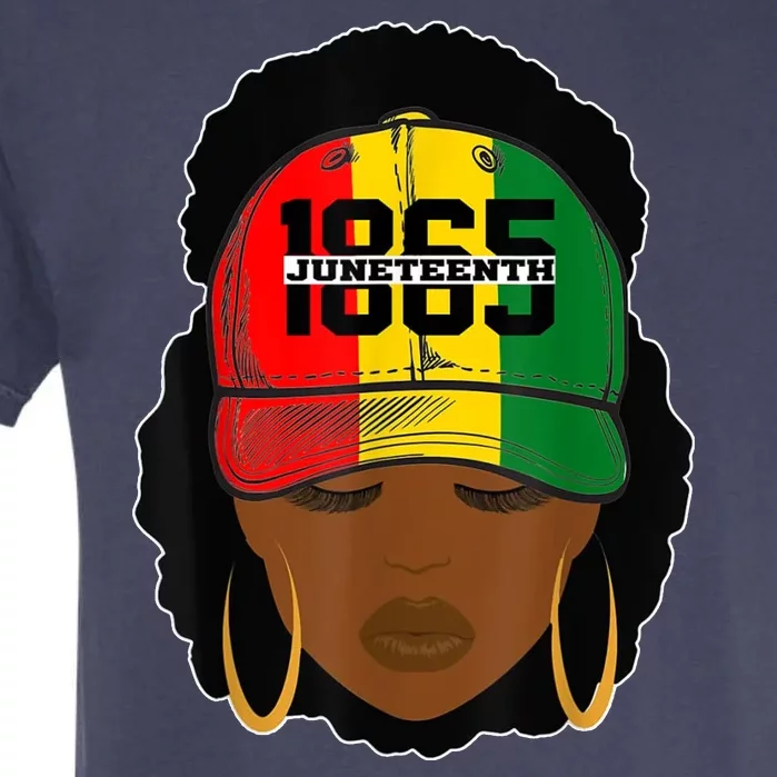 1865 Juneteenth Female Black History Month Garment-Dyed Heavyweight T-Shirt