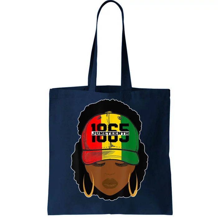 1865 Juneteenth Female Black History Month Tote Bag