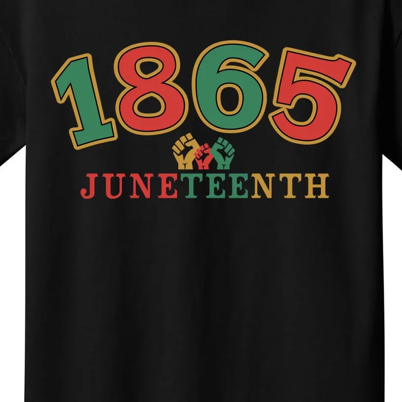 1865 Juneteenth Freedom Graphic Kids T-Shirt