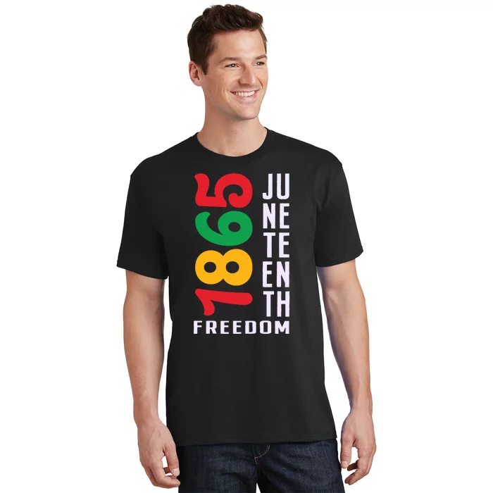 1865 Juneteenth Freedom Celebration Print T-Shirt