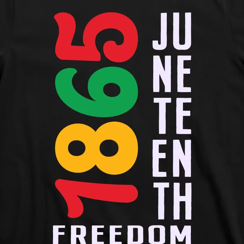 1865 Juneteenth Freedom Celebration Print T-Shirt