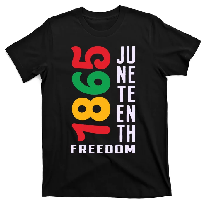 1865 Juneteenth Freedom Celebration Print T-Shirt