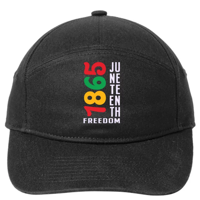 1865 Juneteenth Freedom Celebration Print 7-Panel Snapback Hat