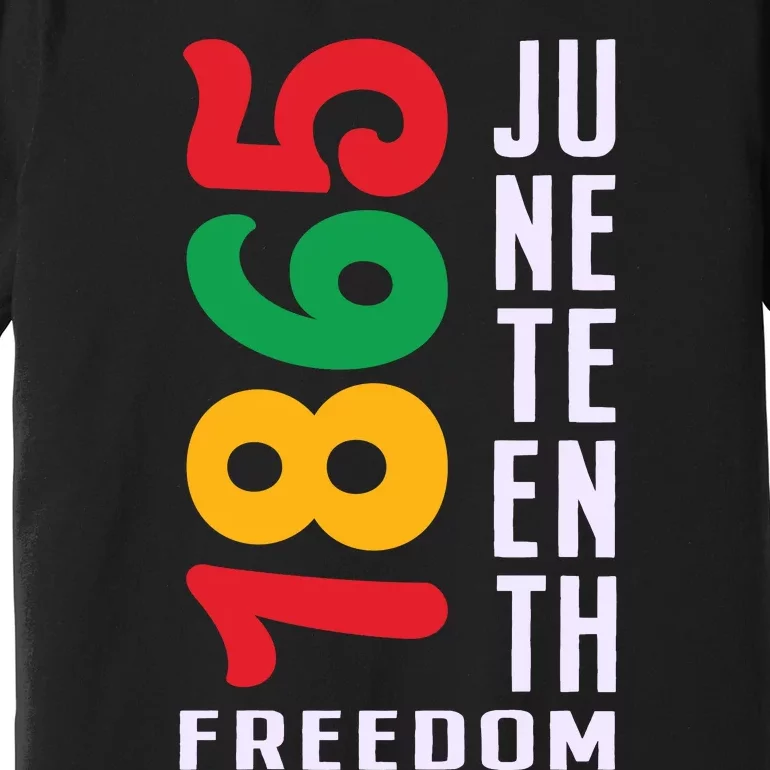 1865 Juneteenth Freedom Celebration Print Premium T-Shirt