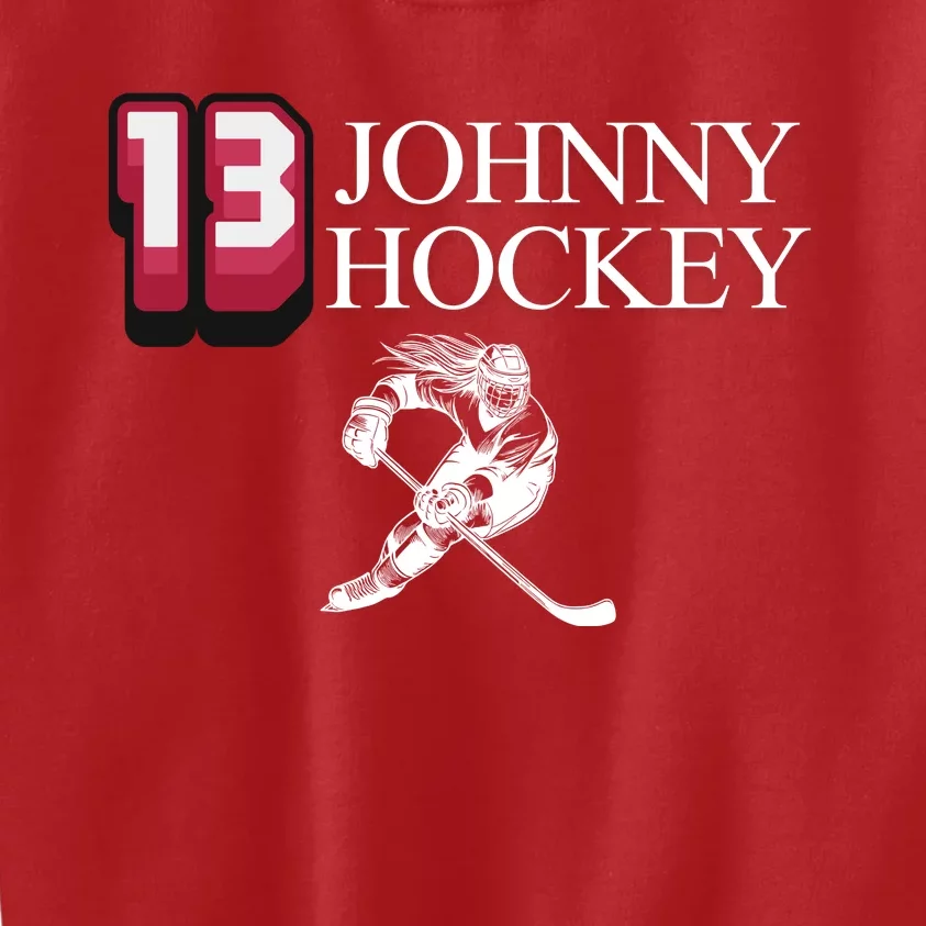 13 Johnny Hockey Cbj Artillery Kids Sweatshirt