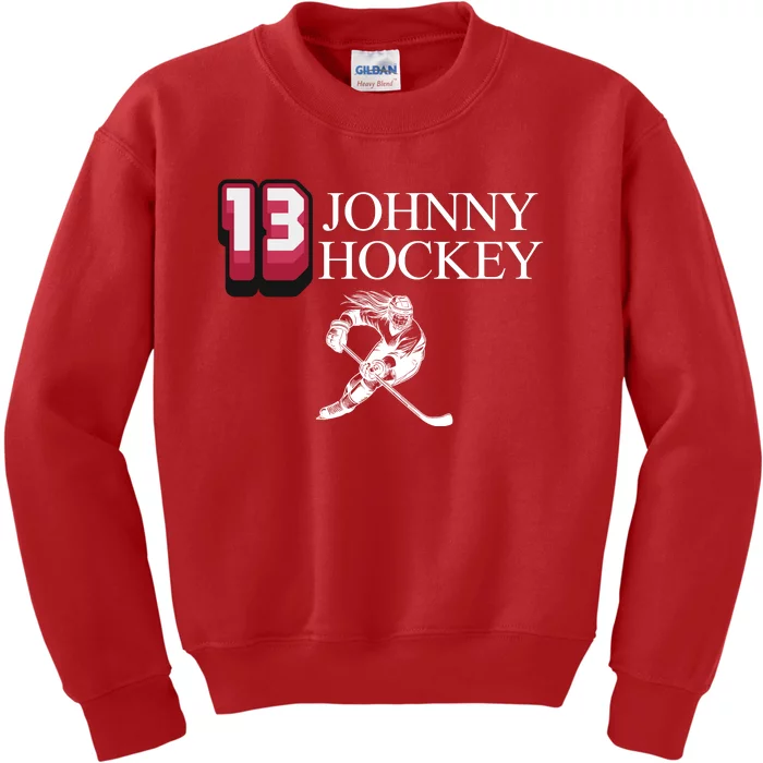 13 Johnny Hockey Cbj Artillery Kids Sweatshirt