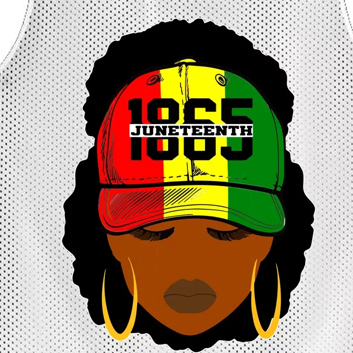 1865 Juneteenth Hat Women Independence Day Freedom Day Mesh Reversible Basketball Jersey Tank