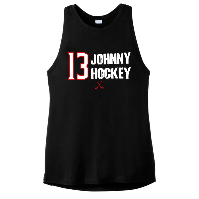 13 Johnny Hockey Cbj Artillery Ladies Tri-Blend Wicking Tank