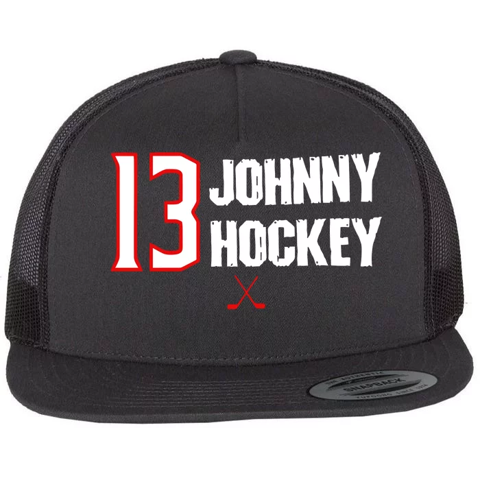 13 Johnny Hockey Cbj Artillery Flat Bill Trucker Hat