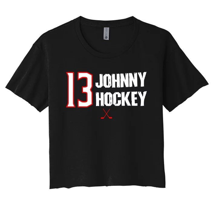 13 Johnny Hockey Cbj Artillery Women's Crop Top Tee