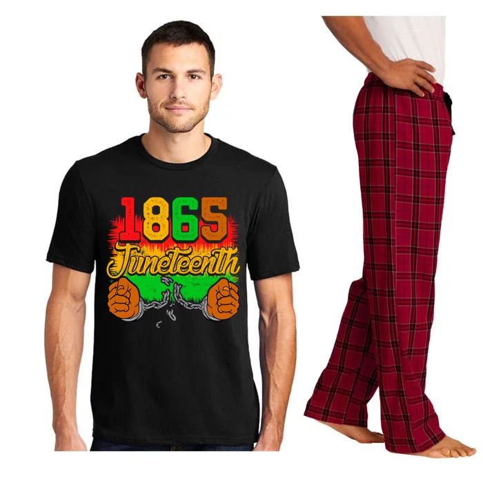 1865 Juneteenth Independence Day Chain Breaker Black History Gift Pajama Set