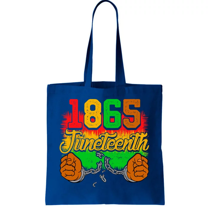 1865 Juneteenth Independence Day Chain Breaker Black History Gift Tote Bag