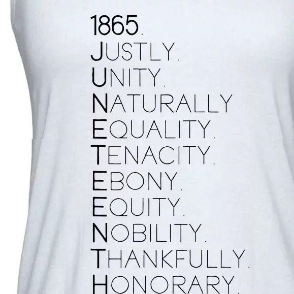 1865 Juneteenth Juneteenth 1865 Juneteenth Ladies Essential Flowy Tank