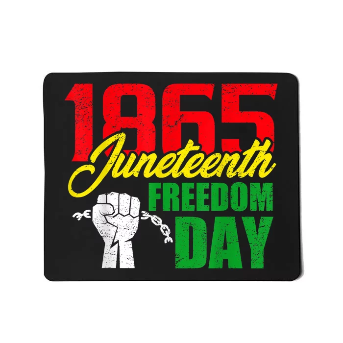 1865 Juneteenth June 19 Black African American Black Freedom Mousepad