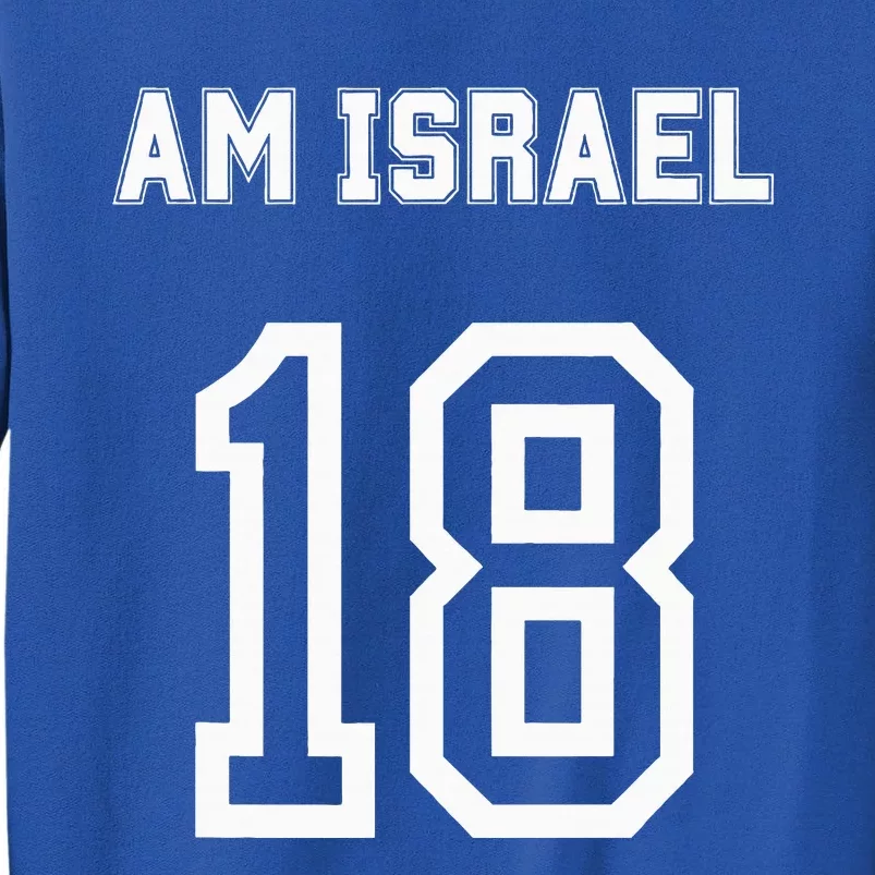 18 Jewish Magen David Hebrew Idf Tall Sweatshirt