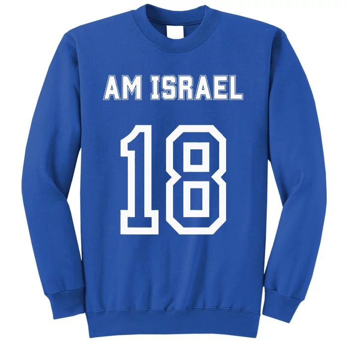 18 Jewish Magen David Hebrew Idf Tall Sweatshirt