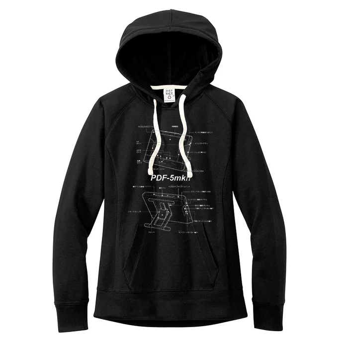 1995 Japanese Paperless Office Device Women's Fleece Hoodie