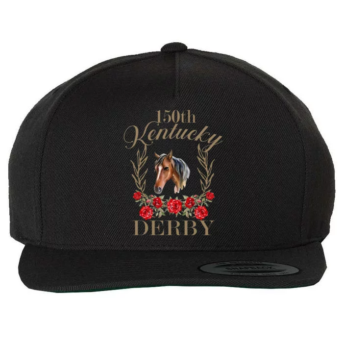 150 Ky Derby Horse Racing Derby Day Wool Snapback Cap