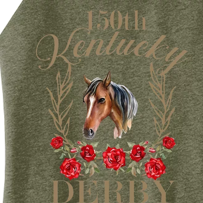 150 Ky Derby Horse Racing Derby Day Women’s Perfect Tri Rocker Tank