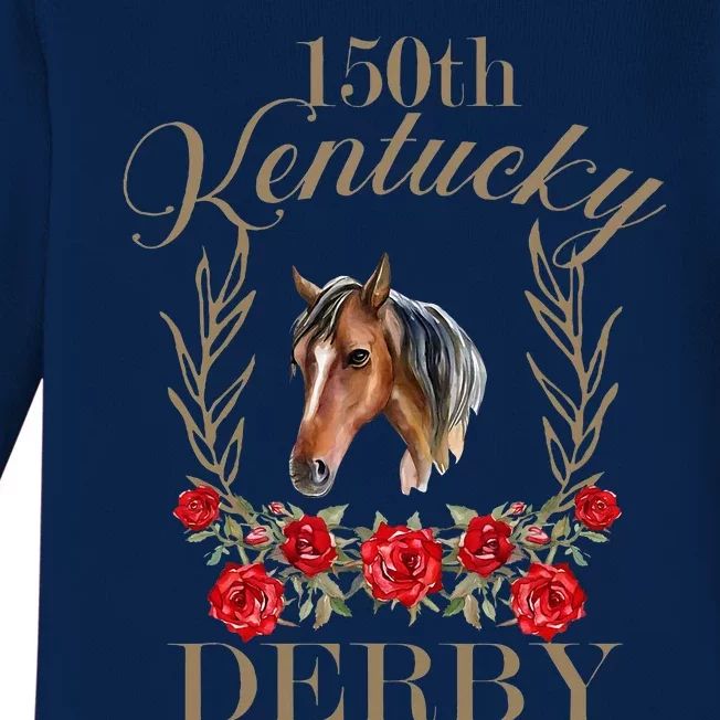 150 Ky Derby Horse Racing Derby Day Baby Long Sleeve Bodysuit