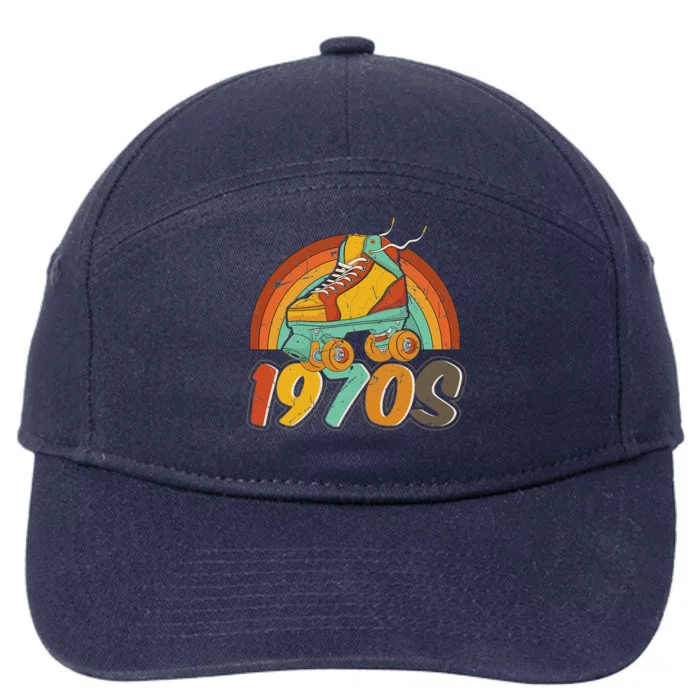 1970's Keep Rolling Funny Best Skating Love 7-Panel Snapback Hat