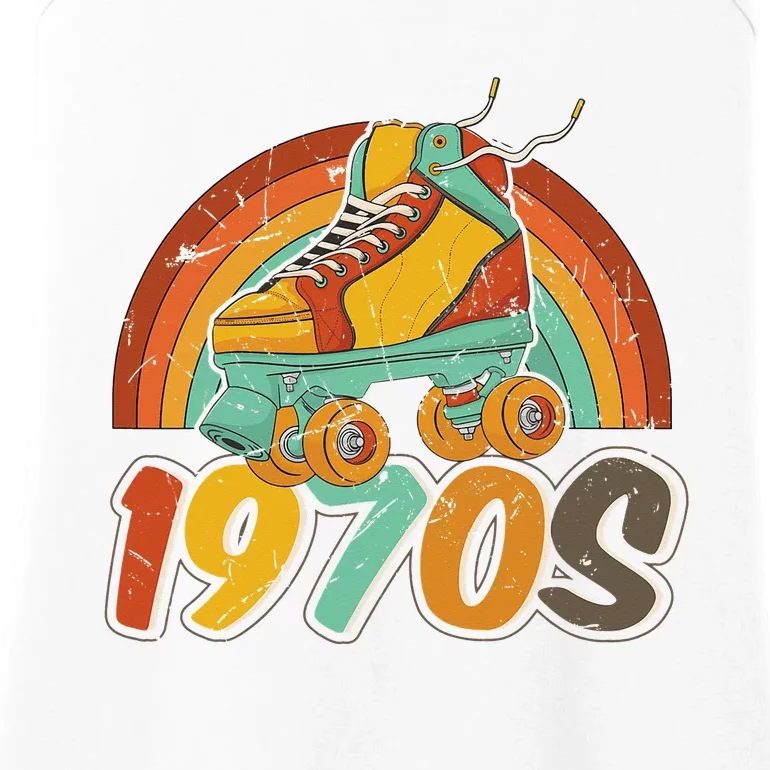 1970's Keep Rolling Funny Best Skating Love Ladies Essential Tank