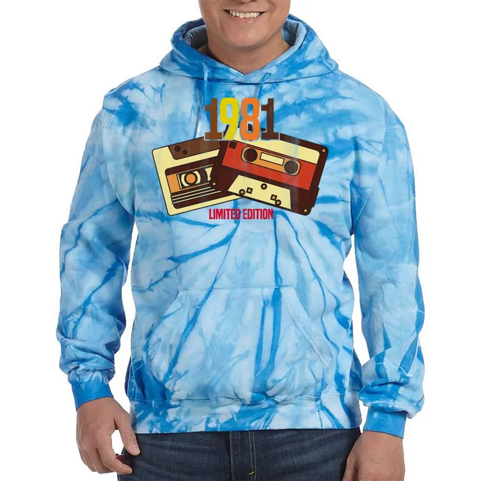 1981 Limited Edition Birthday Gift Tie Dye Hoodie