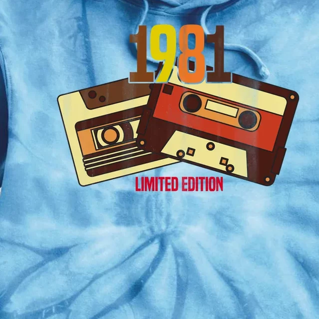 1981 Limited Edition Birthday Gift Tie Dye Hoodie