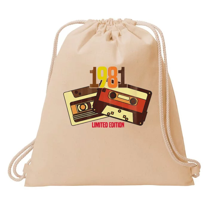 1981 Limited Edition Birthday Gift Drawstring Bag