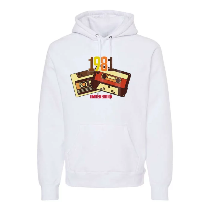 1981 Limited Edition Birthday Gift Premium Hoodie