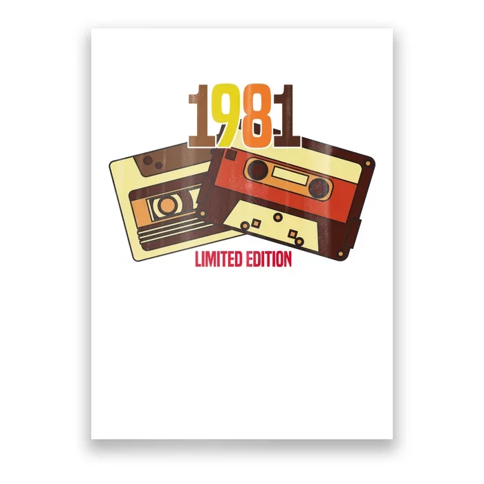 1981 Limited Edition Birthday Gift Poster