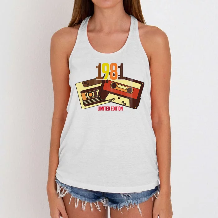 1981 Limited Edition Birthday Gift Women's Knotted Racerback Tank