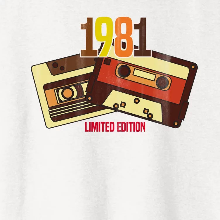 1981 Limited Edition Birthday Gift Women's Crop Top Tee