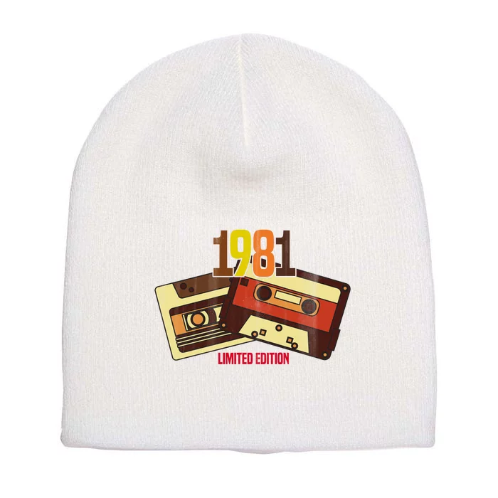 1981 Limited Edition Birthday Gift Short Acrylic Beanie