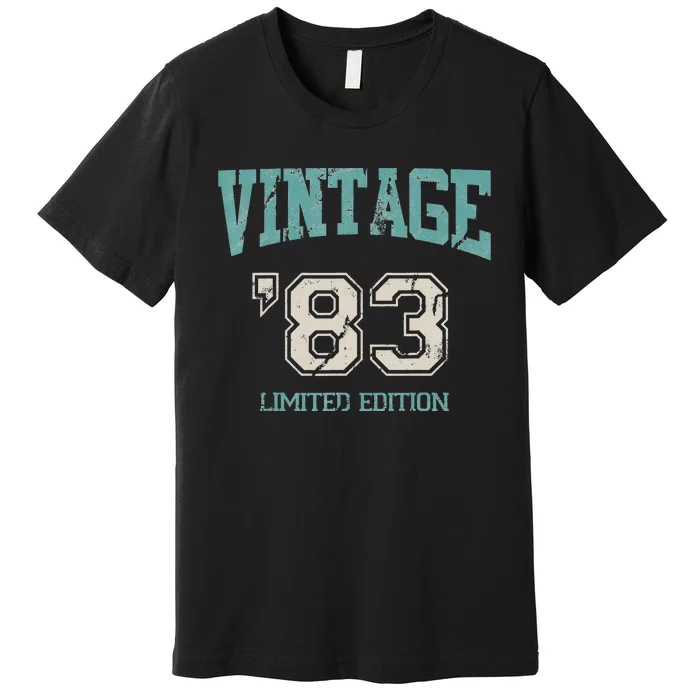 1983 Limited Edition 40th Birthday Vintage Premium T-Shirt