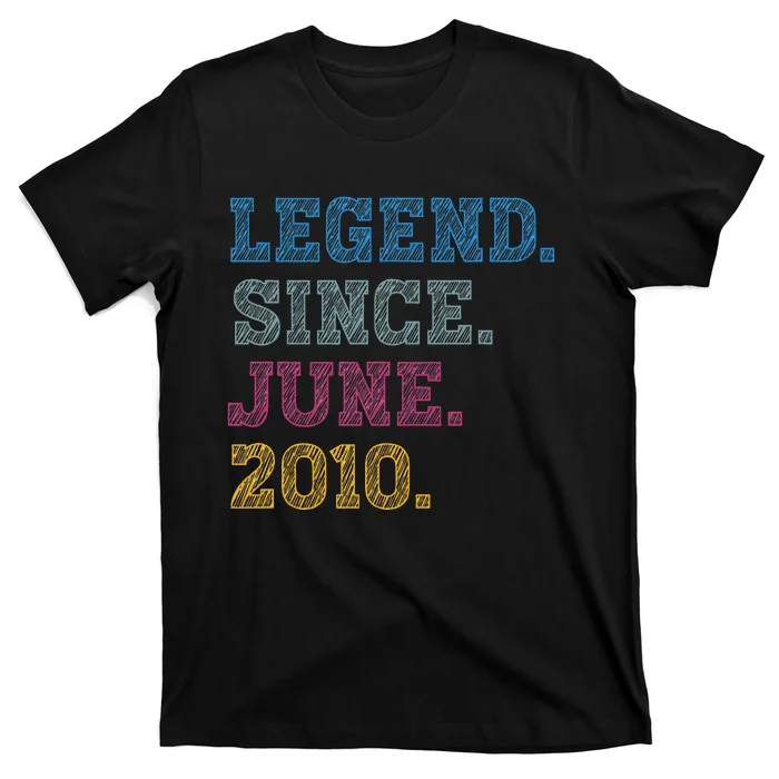 13YearOld Legend Since June 2010 13th Birthday T-Shirt