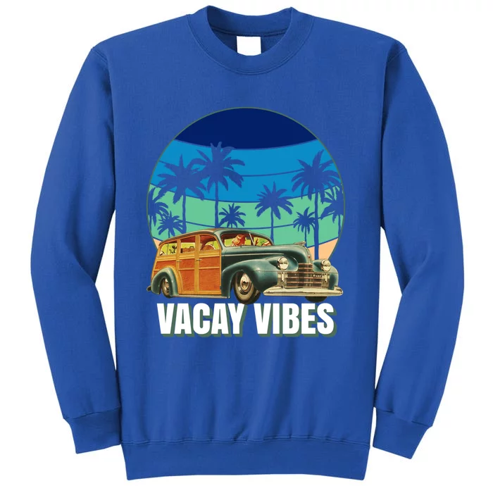 1940's Lowrider Station Wagon Vacay Vibes Family Vacation Gift Sweatshirt