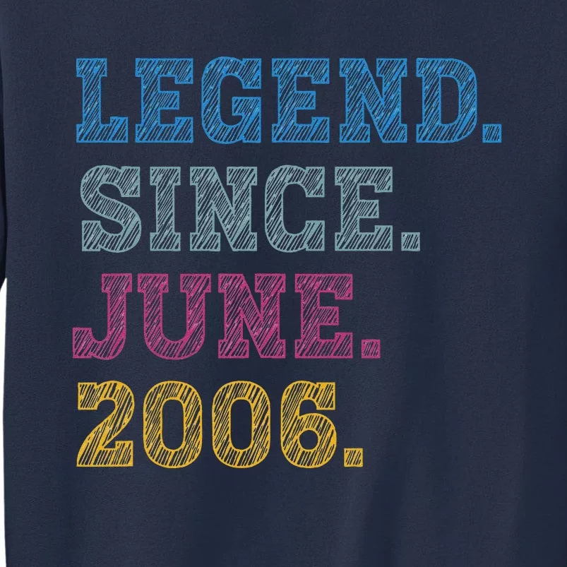 17YearOld Legend Since June 2006 17th Birthday Sweatshirt