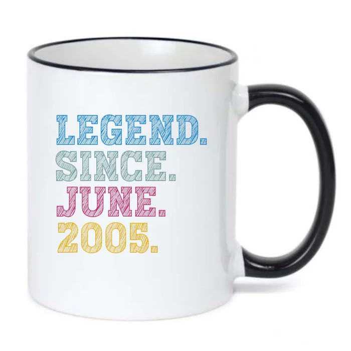 18YearOld Legend Since June 2005 18th Birthday Black Color Changing Mug