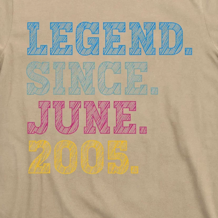 18YearOld Legend Since June 2005 18th Birthday T-Shirt