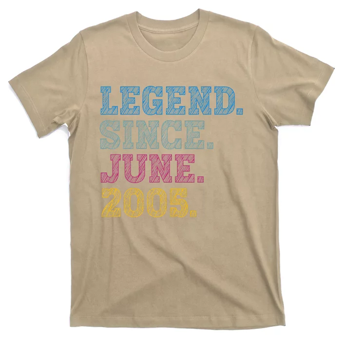 18YearOld Legend Since June 2005 18th Birthday T-Shirt