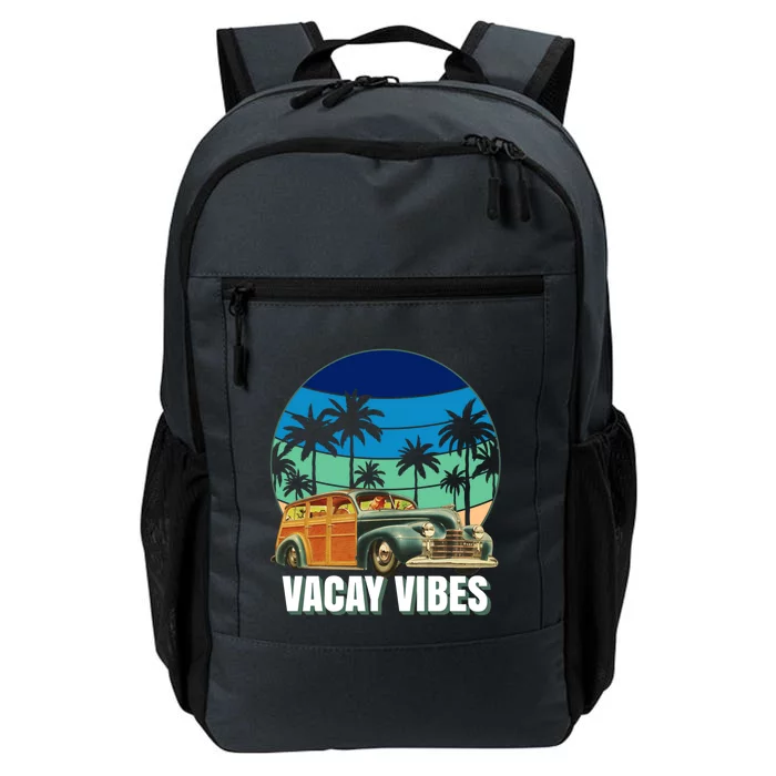 1940's Lowrider Station Wagon Vacay Vibes Family Vacation Cute Gift Daily Commute Backpack