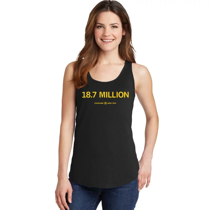 18.7 Million Cleveland April 2024 Ladies Essential Tank