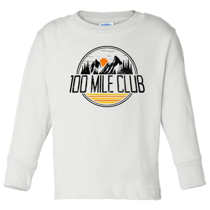 100 Mile Club Run Adventure Fell Ultra Run Trail Running Toddler Long Sleeve Shirt