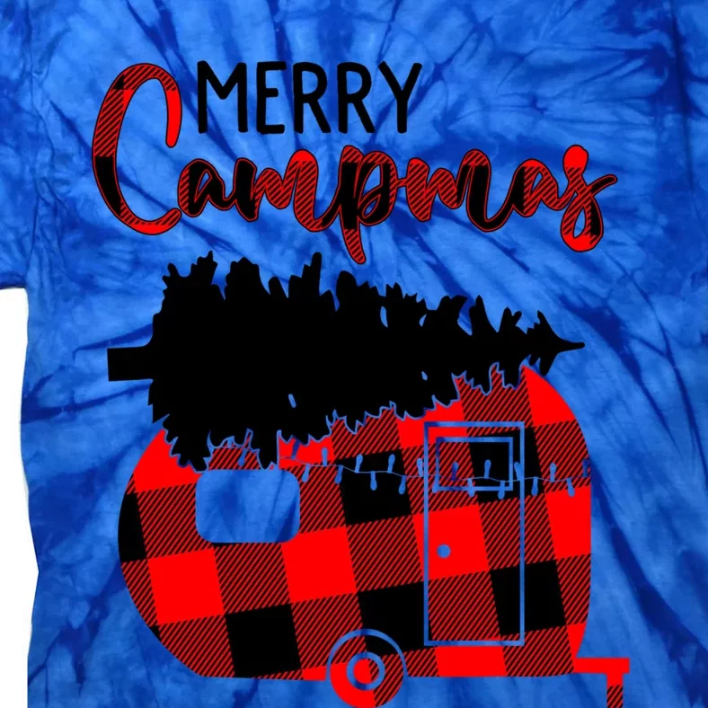 1kyl Merry Campmas Christmas Xmas Plaid Camping Rv Camper Meaningful Gift Tie-Dye T-Shirt