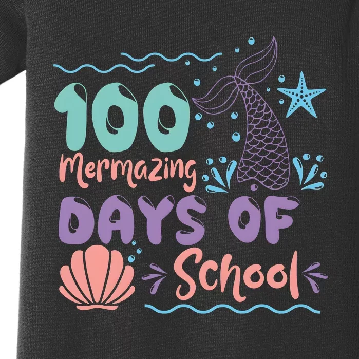 100 Mermazing Days Of School Celebration Baby Bodysuit