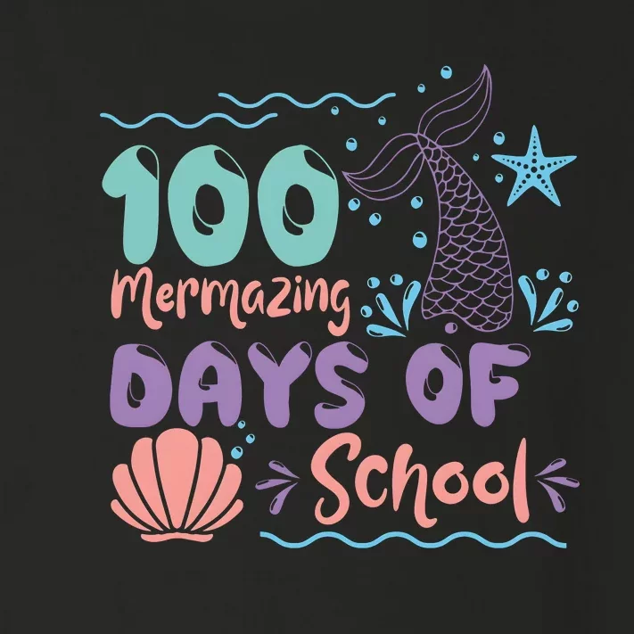 100 Mermazing Days Of School Celebration Toddler Long Sleeve Shirt